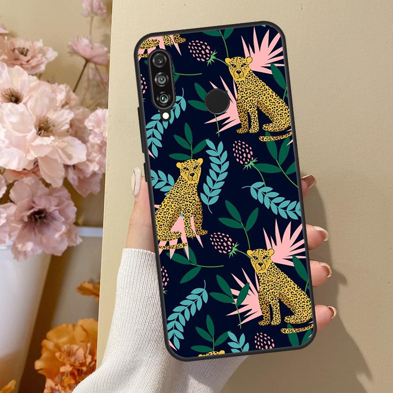 

Тигры Леопарды тропические листья Для Huawei Nova 12i 8i 11i 12s 9 10 SE Y60 Y70 Y90 Y72 Y73 Y61 Y91 P60 Pro P30 P40 Lite Чехол Huawei Nova 11
