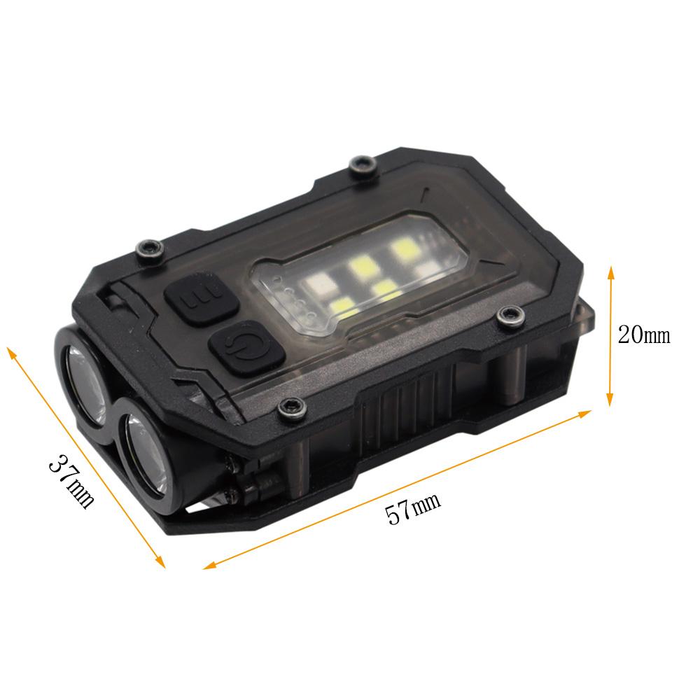 Taktisk FAST MICH Hjelmlys Sikkerhetsblinklys Overlevelsessignallys Vanntett Lampe Utendørsutstyr for Jakt Fottur