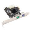 PCIe to PS 2 Adapter Card MCS9990CV Chip Built in USB2.0 Pin PCIe to 2 Ports PS 2 Keyboard Mouse Expansion Card for PC