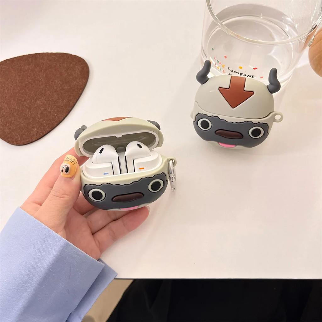 Headphone Case for Samsung Galaxy Buds 3 /Buds 3 Pro Shell Cute Cartoon Popular Caw Design Silicone Ear Buds case with Hook