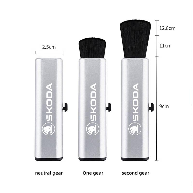 2025 New Retractable Car Cleaning Brush Dust Tool For Skoda Kylaq Elroq Kodiaq Octavia Enyaq Kamiq Scala Rapid Superb Karoq Fabi
