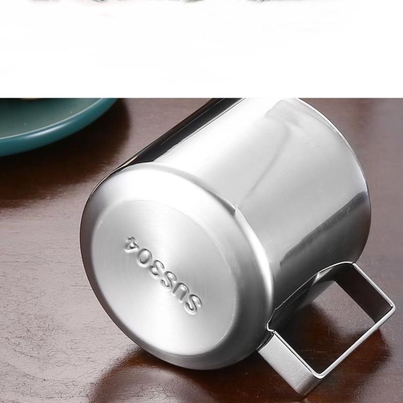 Ensemble Tasse à Café & Thé à Double Paroi en Acier Inoxydable 304 avec Cuillère