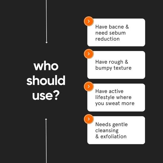 Minimalist Gel Douche Corps 2% Acide Salicylique + LHA | Pour Acné Corporelle, Peau Inégale, Rugueuse et Bosselée | Sulfate (SLS), Sans colorant ni parfum | 200 ml