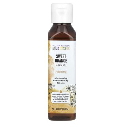 Aromatherapy Body Oil, Relaxing, Sweet Orange, 118 Ml (4 Fl Oz)