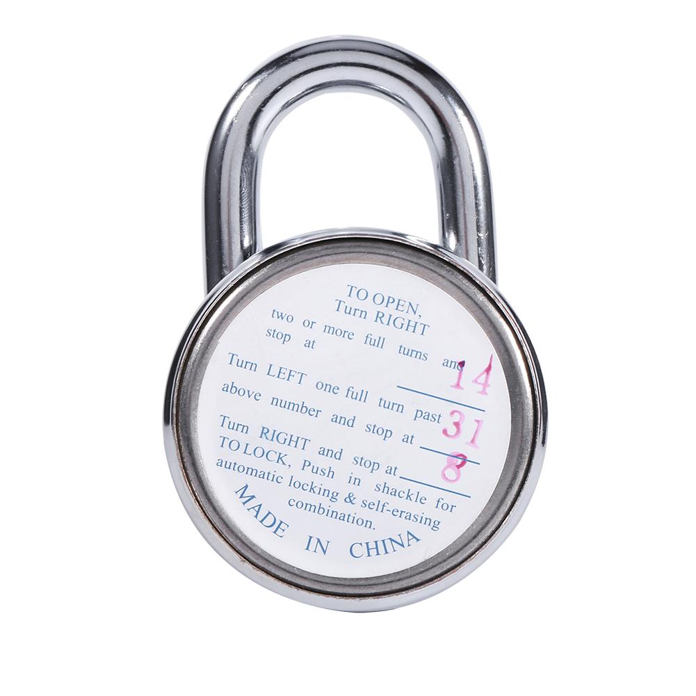 

Rotary Padlock Digit Combination Code Lock Safe Round Dial Number Luggage Suitcase Security