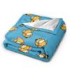 Psyduck Manga Flannel Blanket  Soft Warm Throw Blanket for Couch Bed Travel Office Novelty Bedspread Sofa Bed Cover