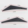4Pcs Carbon Fiber Universal Car Styling Sticker Fit Front Bulper Lip Diffuser Splitter Fins Body Spoiler Canards Valence Chin