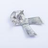 Pink Crystal Bow Ribbon Brooch Women / Men Corsage Lapel Pins Jewelry