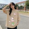 2026 new Summer HelloKitty Cute Graphic Tee Casual Short Sleeve Cotton Top for Women Girls Kawaii Cartoon Print Streetwear