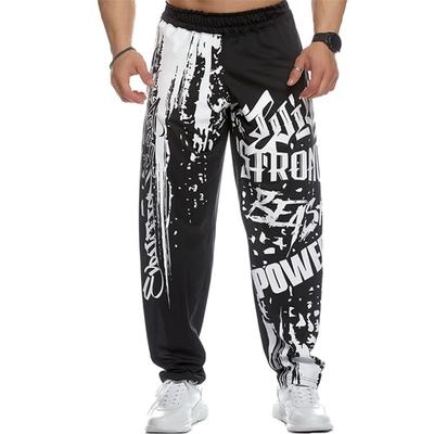 Laufen Jogginghose Herren Polyester Soft Bodybuilding Jogger Jogginghose Harem Lange Hose Fitness Sport Trainingshose