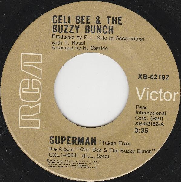 

7inch Record CELI BEE THE BUZZY BUNCH Superman XB02182 RCA VICTOR 1977 Canada Dance Electronica Used