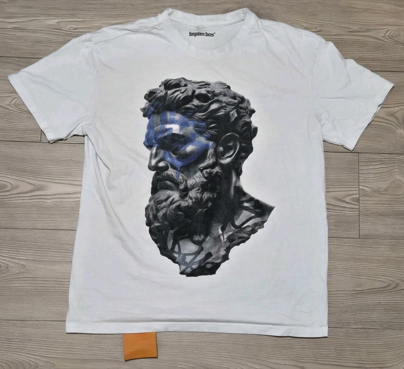 Forgotten Faces Relict of Time Mens Medium Fits Large Faded Streetwear Unisex T-Shirt L
