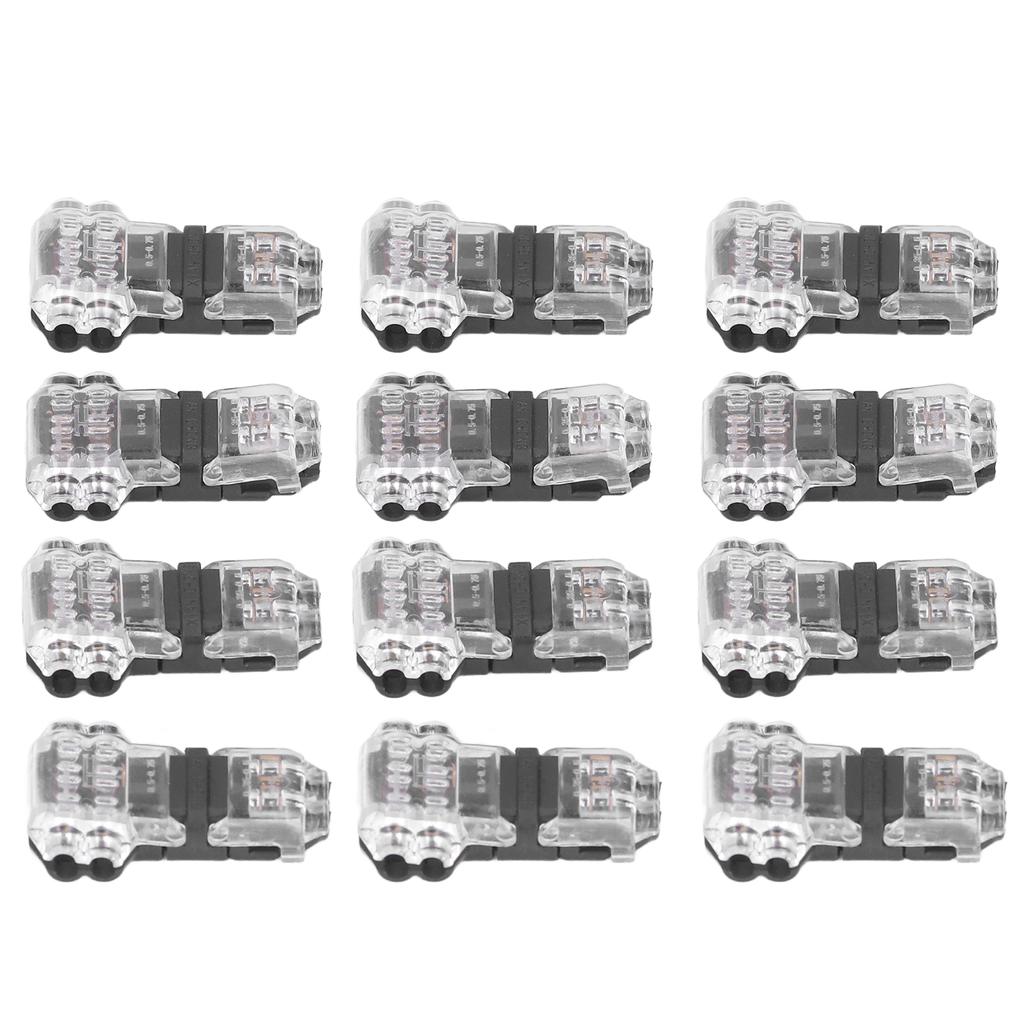 12pcs Low Voltage T Tap Connectors 3 Way Wire Connector Quick Solderless Wire Splice Connector for Car
