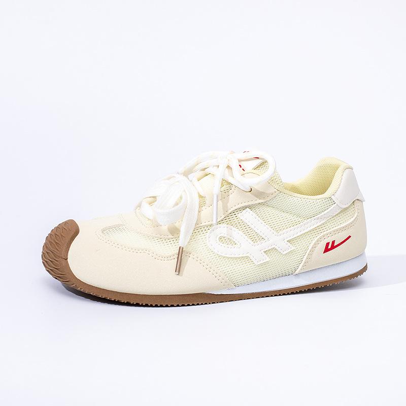 Mint green single mesh breathable and lightweight summer new single shoes women's pairs lace-up student shoes