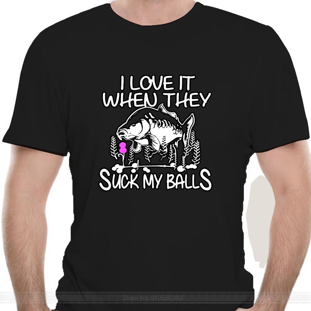 

Men t shirt i love it when they suck my balls animals fish tshirts cotton tshirt men summer fashion t-shirt euro size S разноцветный