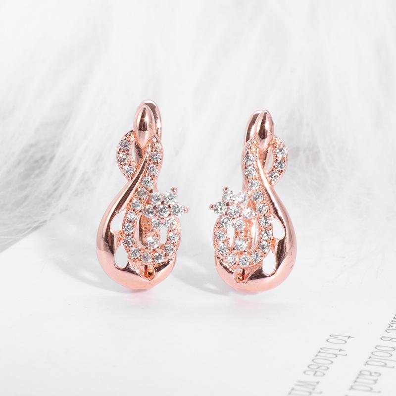 1 Pair of New Fashionable Women's Personalized Trendy Creative Design Water Droplet Earrings Casual Party