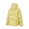 Li Ning Fitness Series Simple Solid Color Hooded Zipper Loose Down Jacket Women Outerwear Paraffin-Yellow AYMU086-3