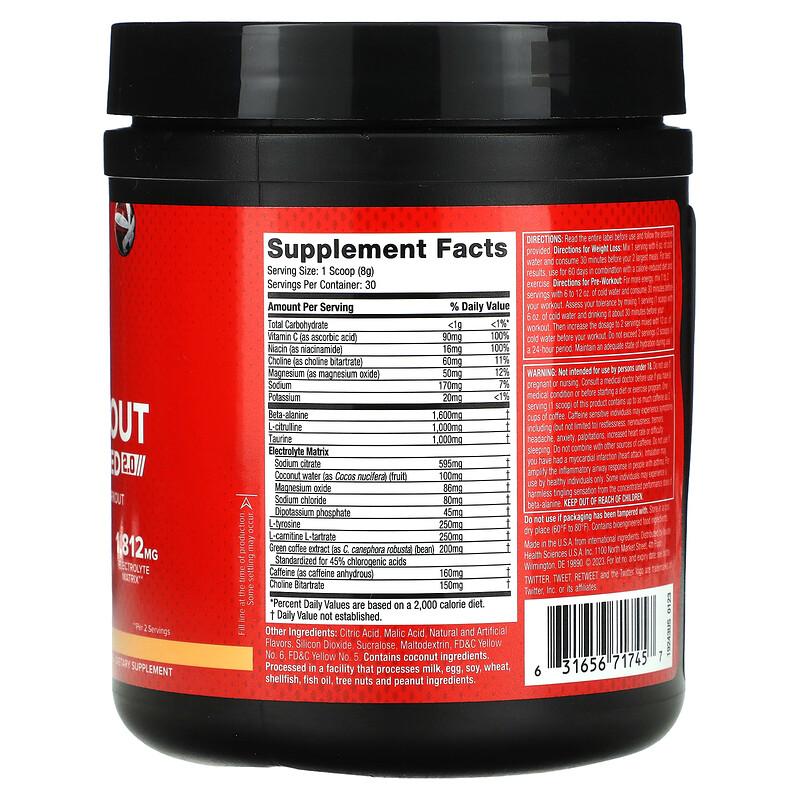 Pre-Workout Explosion Ripped 2.0, Peach Mango, 8.47 oz (240 g)