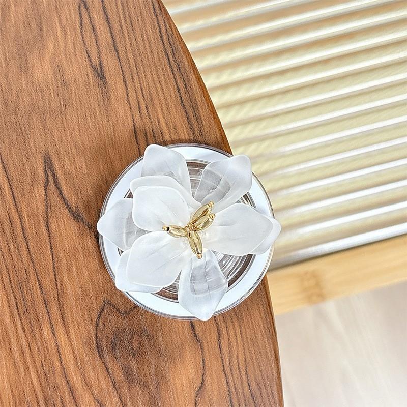 

Xiaoi Fresh Flower Fashion Mobile Airbag Bracket Solid Color Magnetic Stretch Internet Celebrity Girl Ring Party Gift