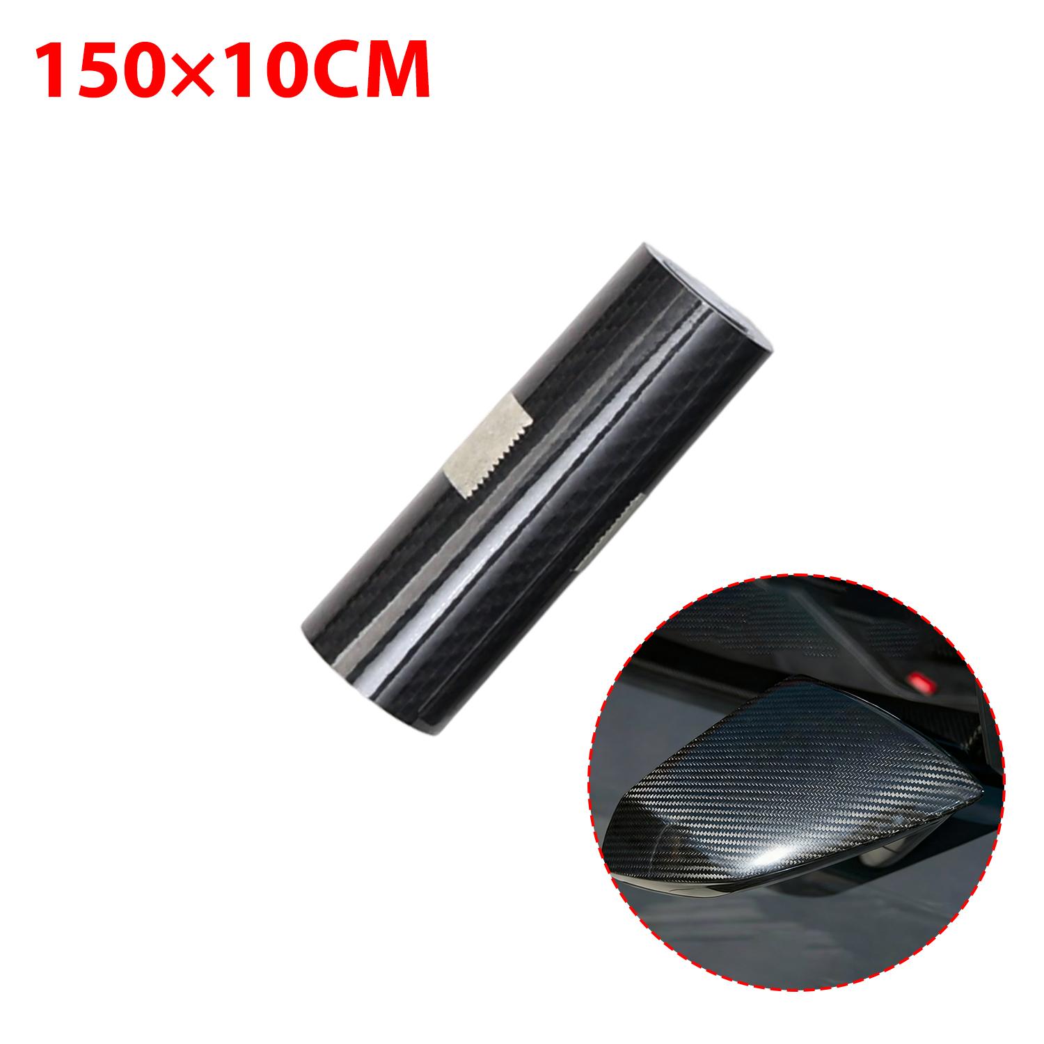 

150x50cm Carbon Fiber Car Body Vinyl Wrap Matte Accessories Glossy Black Sticker 6D Auto Foil Cover Motorcycle Decoration Film