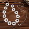 Stile Punk Catena Metallizzata Pieghettata in Vita Gioielli per il Corpo Regolabili Oro Argento Accessori Sexy per Donne Stile Etnico Retrò Cinture per la Vita