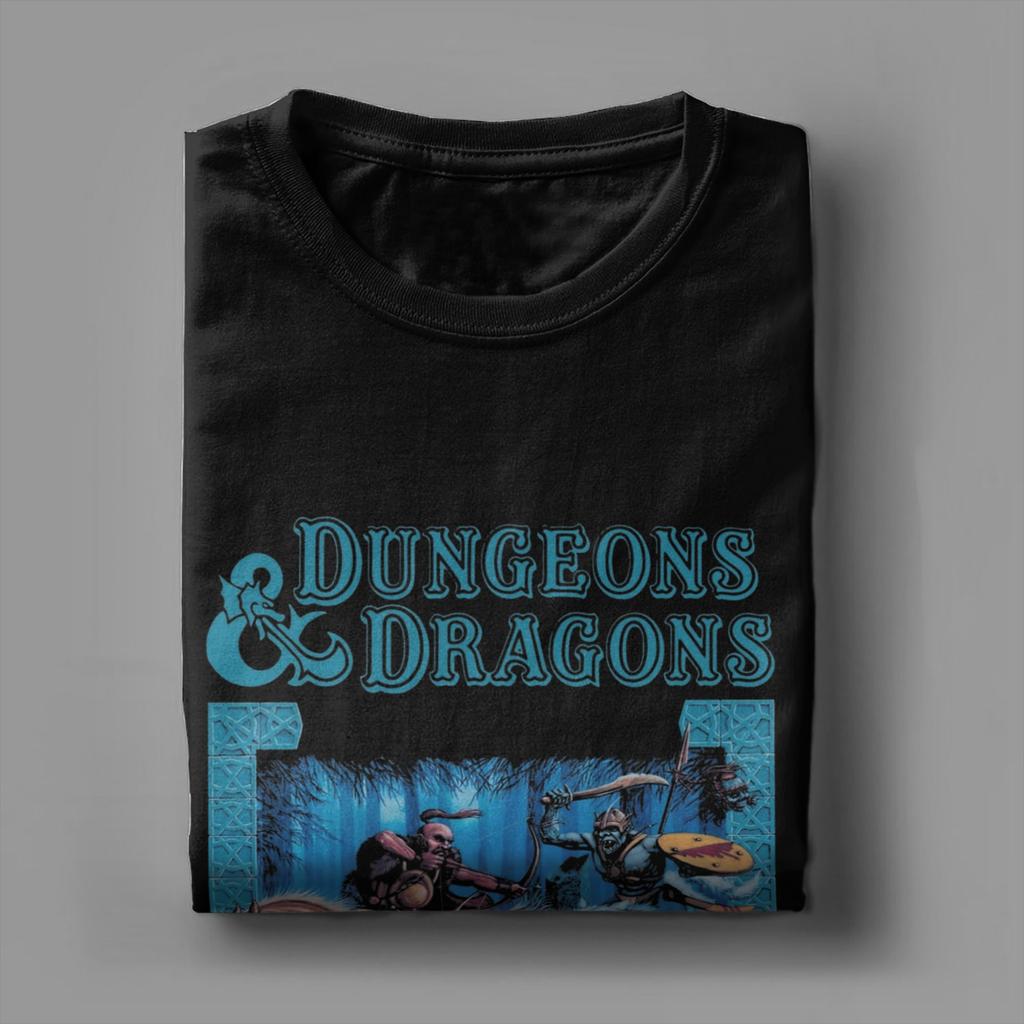 Men Dungeon Dragon DnD T Shirt Cotton Clothing Creative Short Sleeve Crew Neck Tees Printing T-Shirts