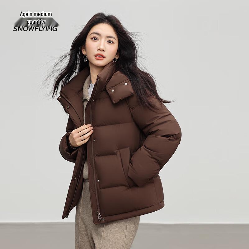 Women s Winter Short Down Jacket with Detachable Hood L