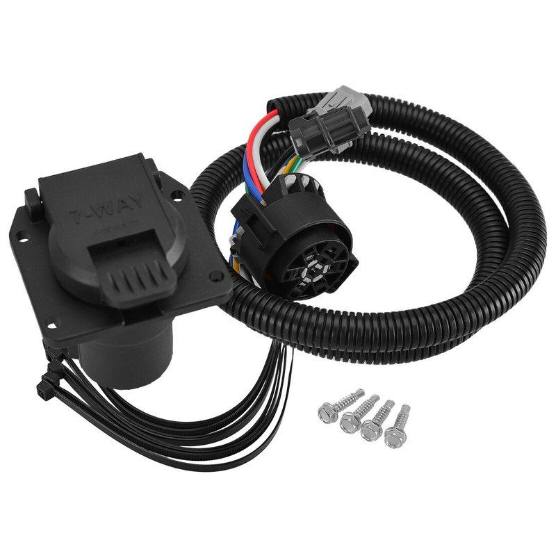 7-Pin In Bed Trailer Wiring Harness Plug Fit for Ford GM Nissan Frontier Xterra Suzuki Equator