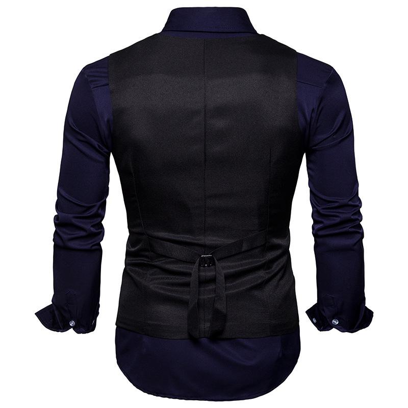 2021 Men's Double-Breasted Formal Vest Waistcoat