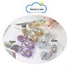 Silver Fish-Mouth Pearl Pendant Sandals - New Style, Soft-Soled Girls' Princess Shoes for Performance.