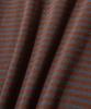 ANNOT Washed Striped T-Shirt Charcoal Brown