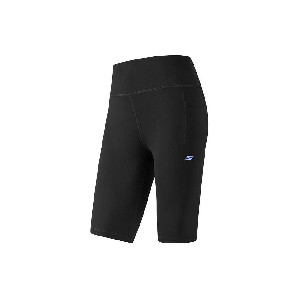 Skechers Letter Print Training Fitness Shorts Women shorts Black P223W032 S