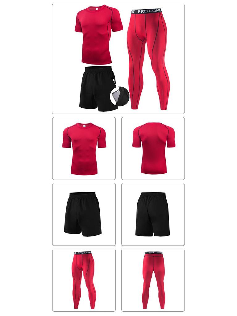 Men's Quick-Dry Summer Running Suit: Sportswear, Basketball Uniform, Shorts, Tights