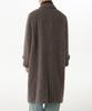 Musinsa Standard Hairy Alpaca Blend Oversized Balmacaan Coat [Brown]