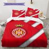 Girona FC Football Club  Pattern Bedding Quilt Set  Home Decoration  Gift (1 * duvet cover + 2 * pillowcase  without core)
