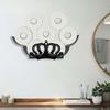 Large Capacity Wall Mount Tissue Holder - Decorative Wrought for Kitchen Bathroom