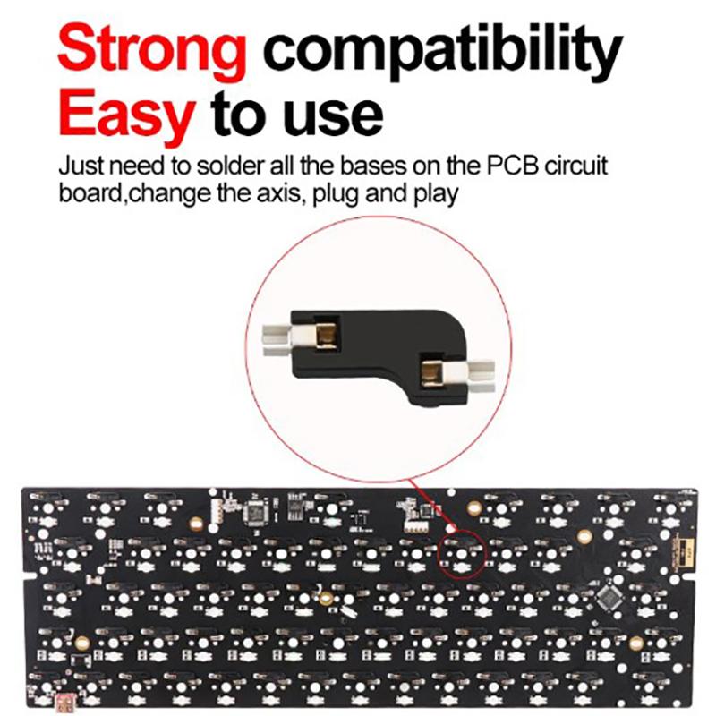 

10 шт. Змінні розетки для друкованих плат Kailh Pcb Socket для Mx Cherry Gateron Outemu Kailh Switches для низькопрофільних 1350 Chocolate Axis