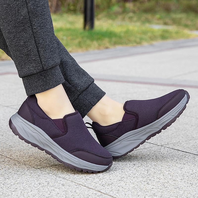 Fashion Men's Outdoor Walking Platform Anti Slip Summer Mesh Walking Lightweight Sports Shoes Comfortable Fitness Women's Casual Shoes