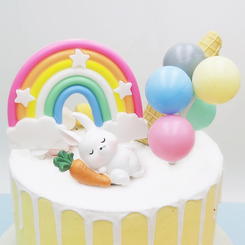 Adorable Resin Miniature Sleeping Animals Cute Pig Rabbit Cat Dog For Diy Fairy Garden