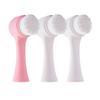 3D Double-Sided Silicone Facial Cleansing Brush – Soft Bristles for Deep Clean