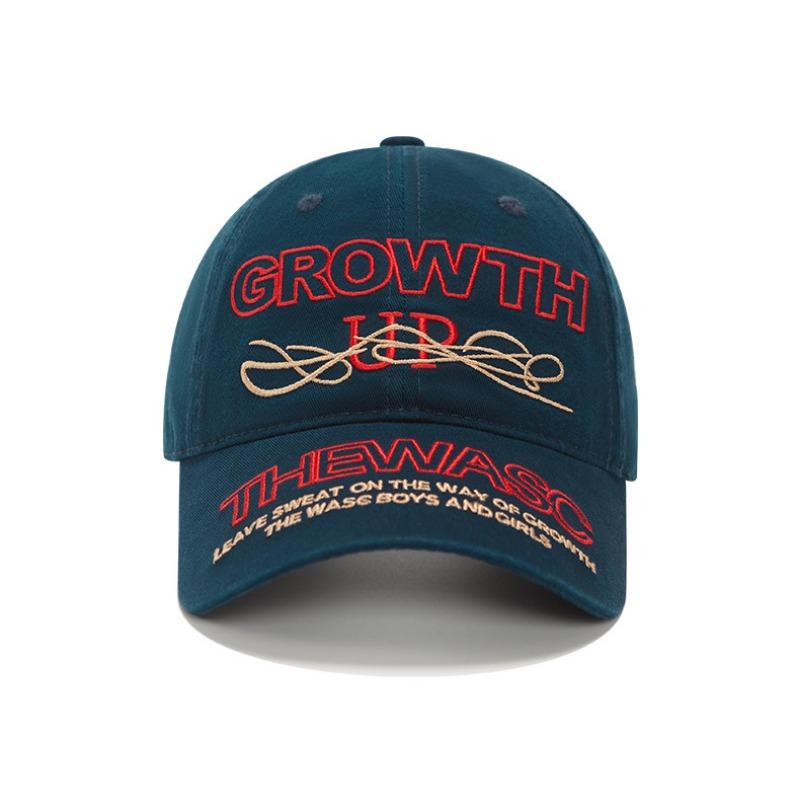 

Big head circumference Deep top baseball hat Embroidered hat Men s and women s sunshade cap Versatile Adjustable Темно-синій