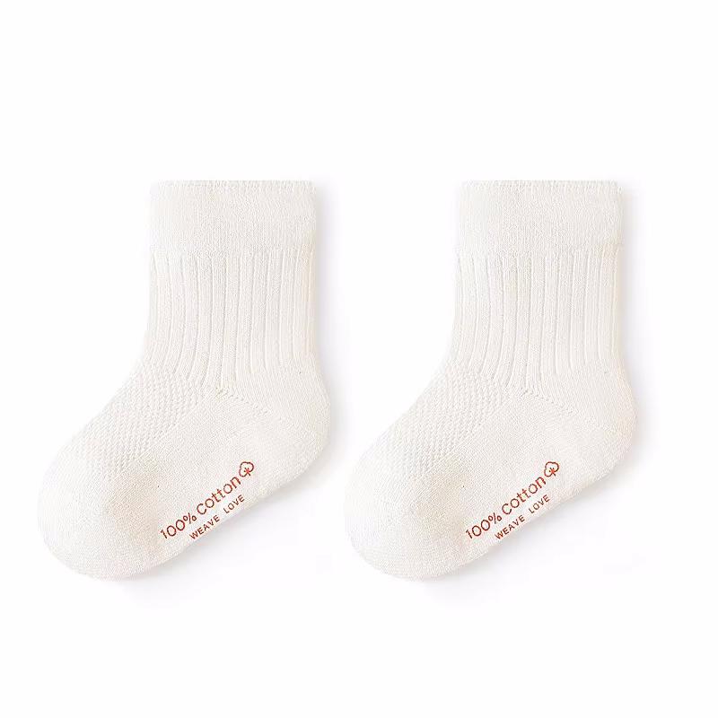 Summer Mesh Thin Baby Toddler Boy Girls Sock Cotton Casual Solid Children's Socks For Girls Boys Soft Breathable Kids Sock 0-5Y