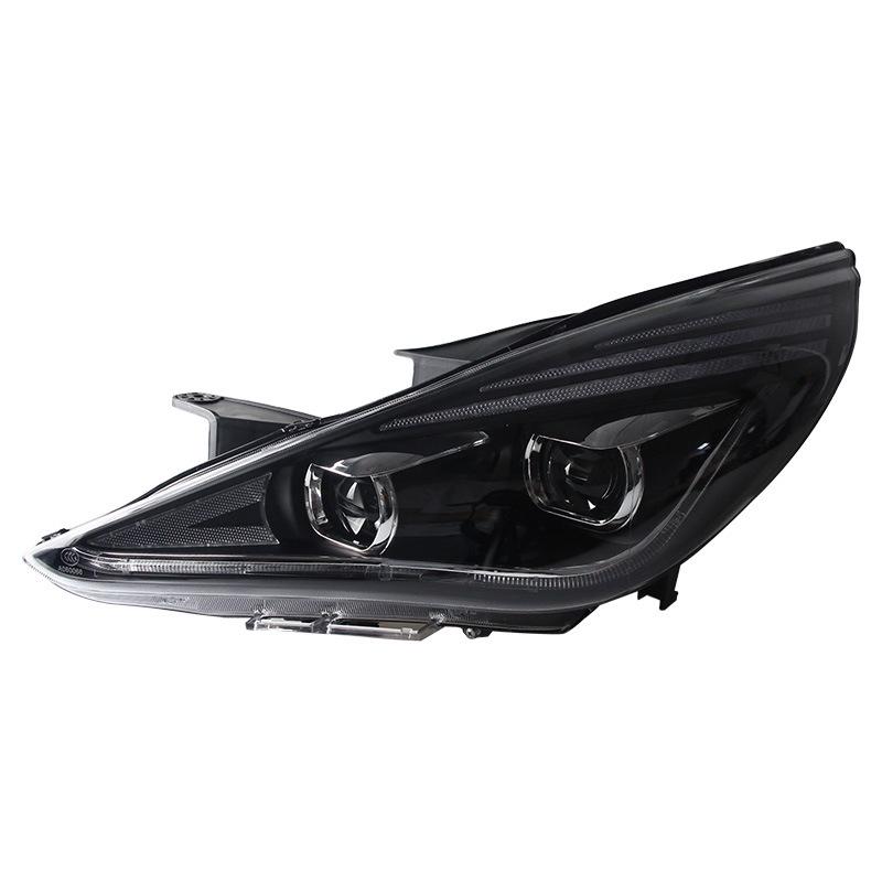 Headlights for 2011-2015 Sonata: Double Lens Xenon with LED Daytime Running Lights