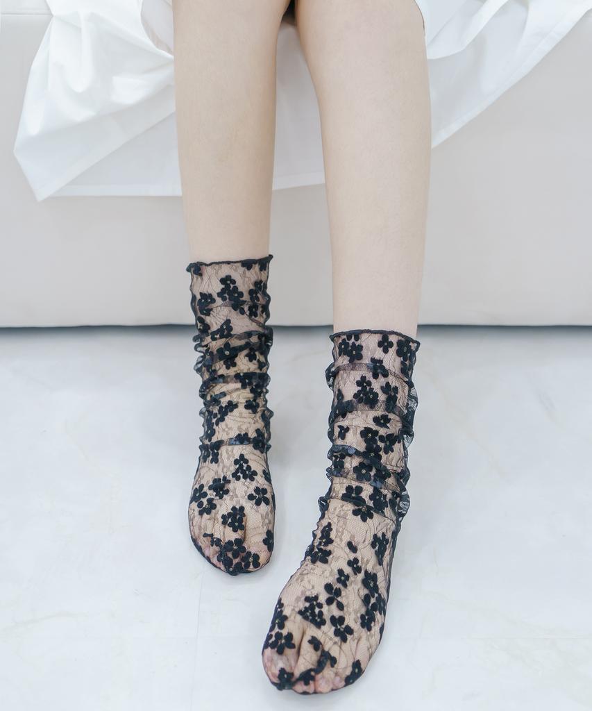 Mimin Flower Wave Socks 2 Colors