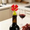 Reusable Silicone Bottle Stoppers Flower Wine Stopper, Food Grade Leak-Proof Sealer, Soft Flexible Sealing Lids Creative Floral Design Stopper for Red