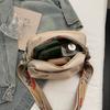Trendy Multicolor Crossbody Bag Widen Belt Rectangle Single-Shoulder Bag Lightweight Oxford Cloth Tote Bag Daily Casual