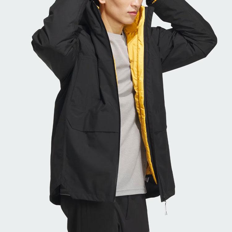 Adidas Terre Waterproof And Windproof Windbreaker Jacket Men's Black IL8988