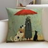 Copricuscino d'Arte P-Sam Toft Set Federe in Lino Naturale, Decorazione All-In-One per Divano, Camera da Letto e Sedia