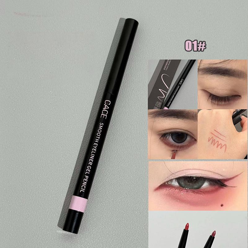 

Wine Red Brown Eyeliner Gel Pencil Waterproof Long-lasting Ultra-Fine Matte Brown Eye Liner Pen Easy Wear Eyes Makeup Cosmetics 0.9g