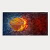 Cool New Basketball Ball Microfiber Printed Beach Towel Mountain Climbing Yoga Beach Swimming Running Absorbent Soft Towel